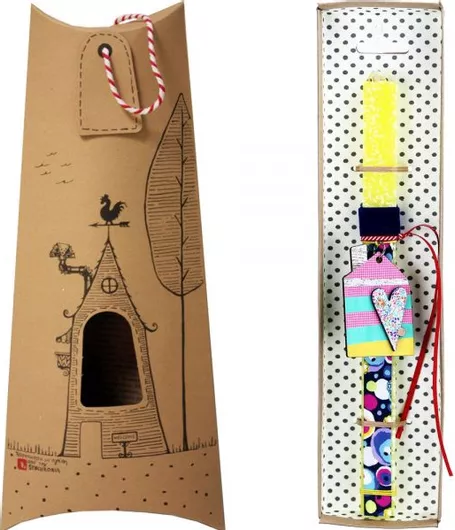 Πασχαλινή Λαμπάδα Synchronia Μπρελόκ Σπίτι Κίτρινο