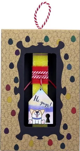 Πασχαλινή Λαμπάδα Synchronia Μπρελόκ Σπίτι Σκύλος Κίτρινο