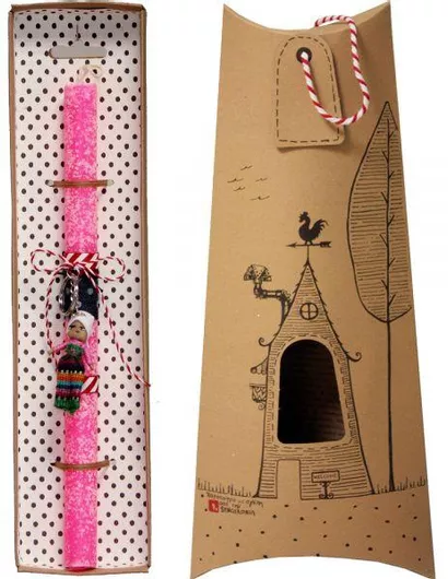 Πασχαλινή Λαμπάδα Synchronia Μπρελόκ Γουατεμάλας Ροζ