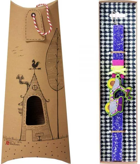 Πασχαλινή Λαμπάδα Synchronia LA22028A με Μπρελόκ Σκούτερ Μοβ