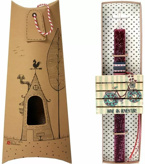 Πασχαλινή Λαμπάδα Synchronia Παλέτα Σουβέρ Βυσσινί