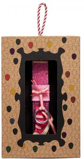 Πασχαλινή Λαμπάδα Synchronia Παπούτσι Μπρελόκ Φούξια