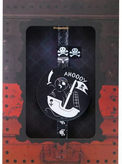 Πασχαλινή Λαμπάδα Synchronia LA23037A με Διακοσμητικό Πειρατής Μαύρο