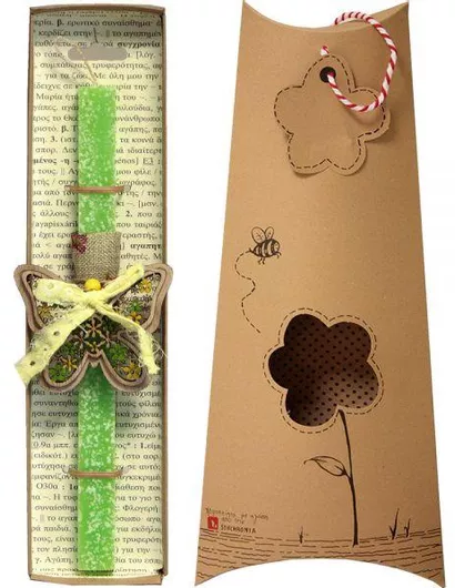 Πασχαλινή Λαμπάδα Synchronia Πεταλούδα Λαχανί