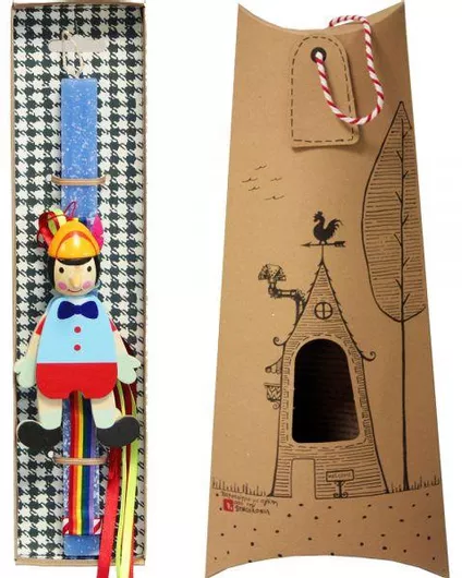 Πασχαλινή Λαμπάδα Synchronia Πινόκιο Μαριονέτα Σιέλ