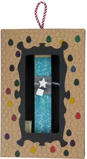 Πασχαλινή Λαμπάδα Synchronia Πορσελάνινο Γλαστράκι Αστέρι Γαλάζιο