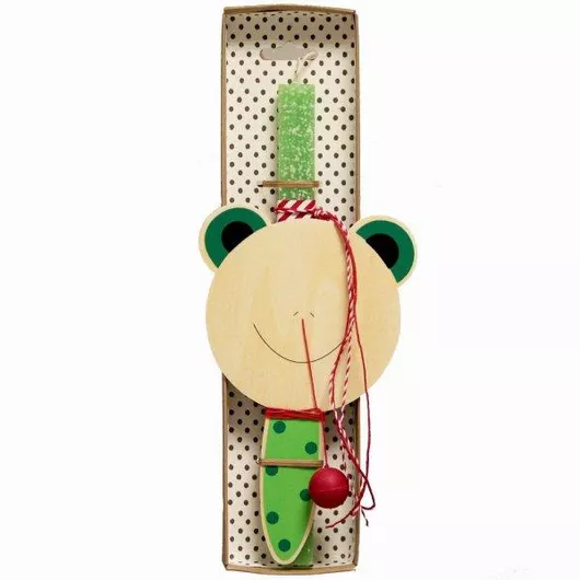 Πασχαλινή Λαμπάδα Synchronia Ρακέτα Ζωάκι Βάτραχος Λαχανί