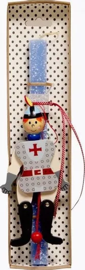 Πασχαλινή Λαμπάδα Synchronia Στρατιώτης Μαριονέτα Σιέλ