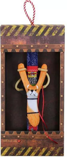 Πασχαλινή Λαμπάδα Synchronia Σφεντόνα Σκίουρος Μπλε