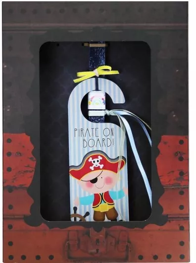 Πασχαλινή Λαμπάδα Synchronia Ταμπέλα Πόμολου Πειρατής Μπλε