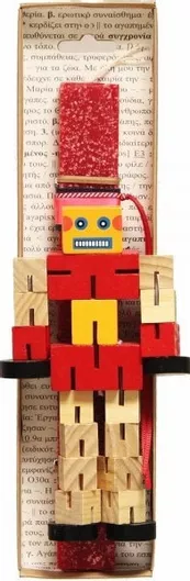 Πασχαλινή Λαμπάδα Synchronia Τρανσφόρμερ Ξύλινος Κόκκινο