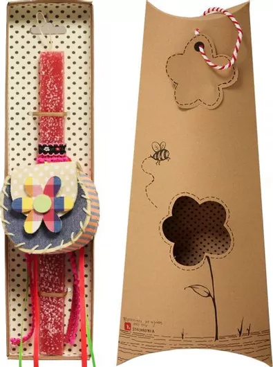 Πασχαλινή Λαμπάδα Synchronia Τσαντάκι Σομόν