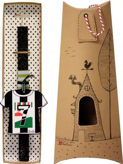 Πασχαλινή Λαμπάδα Synchronia Φανέλα Ronaldo Μαύρο