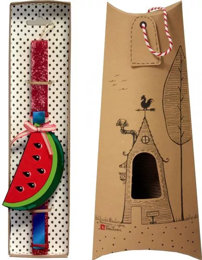 Πασχαλινή Λαμπάδα Synchronia Φρούτο Καρπούζι Μπορντό