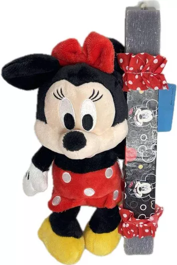 Πασχαλινή Λαμπάδα με Λούτρινο Disney Minnie Γκρι