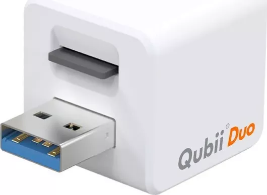 Αντάπτορας Maktar Auto-Backup Qubii Duo USB-A Λευκό