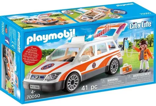 Playmobil City Life Όχημα Πρώτων Βοηθειών για 4+ Ετών #70050