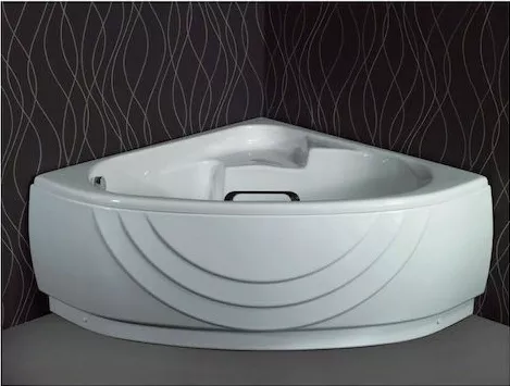 Μπανιέρα Sanitec 502 60x120x120cm Ασύμμετρη Ακρυλική