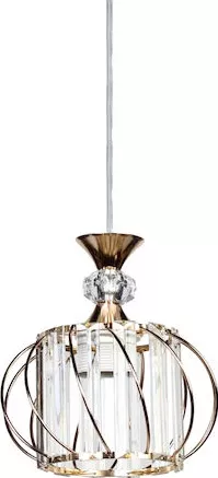 Κρεμαστό Φωτιστικό Οροφής Keskor 51787 Μονόφωτο E27 Χρυσό