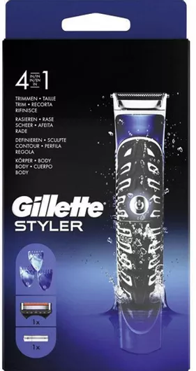 Ξυριστική Μηχανή Προσώπου Gillette Styler 4 in 1 1τμχ & Ανταλλακτικό Ξυράφι 1τμχ