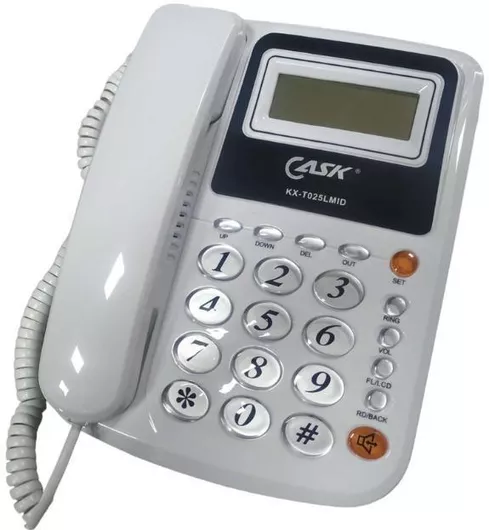 Ενσύρματο Τηλέφωνο Γραφείου 210122 Λευκό