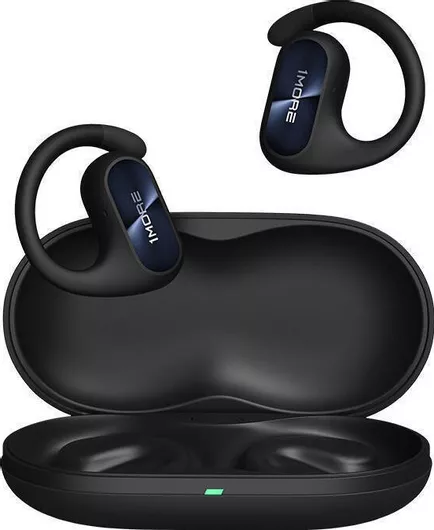 Bluetooth Handsfree Ακουστικά 1More Fit SE Open Earbud με Θήκη Φόρτισης Μαύρο