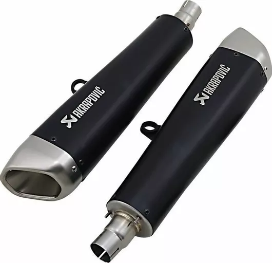 Τελικά Εξάτμισης Μοτοσυκλέτας Akrapovic S-T12So2-Hcqtbl Slip-On Line Tapered Slash-Cut για Triumph Thruxton 1200 Abs 16-20 Μαύρο