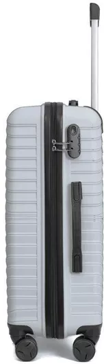 Βαλίτσες Ταξιδίου Amber Σκληρές με 4 Ρόδες Σετ 3τμχ Λευκό