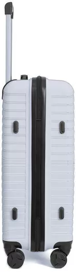 Βαλίτσες Ταξιδίου Amber Σκληρές με 4 Ρόδες Σετ 3τμχ Λευκό