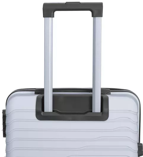 Βαλίτσες Ταξιδίου Amber Σκληρές με 4 Ρόδες Σετ 3τμχ Λευκό
