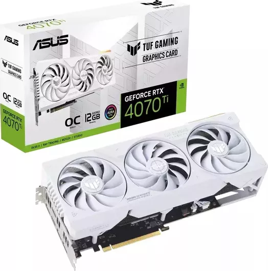 Κάρτα Γραφικών Asus GeForce RTX 4070 Ti 12GB GDDR6X TUF Gaming OC White