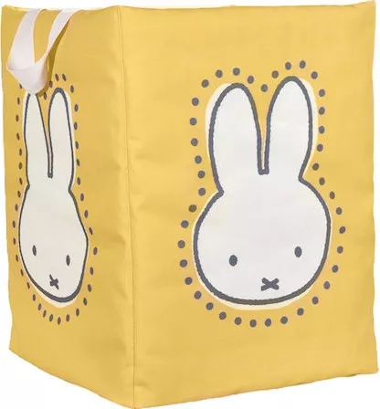 Παιδικό Καλάθι Αποθήκευσης Baby Oliver από Ύφασμα Miffy 35x35x45cm Κίτρινο