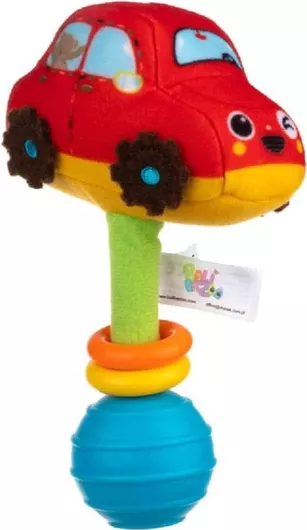 Κουδουνίστρα Bali Bazoo Car Λούτρινη για 0+ Μηνών