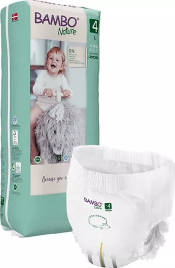 Bambo Nature Πάνες Βρακάκι No. 4 για 7-14kg 40τμχ