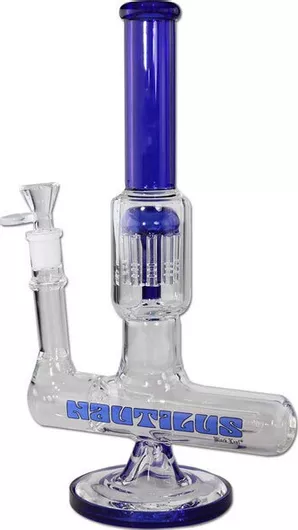 Bong Black Leaf Nautilus Γυάλινο 32cm