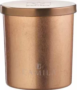 Κερί Camila Lux Amaretto Coocie σε Βάζο Καφέ