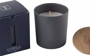 Κερί Camila σε Βάζο Wood Musk & Blackberries 170gr