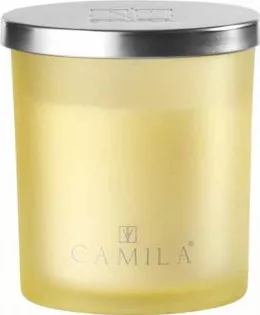 Κερί Camila σε Βάζο Κίτρινο Silver Lemon & Ginger 200gr