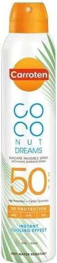 Αντηλιακό Σώματος Carroten Coconut Dreams Αδιάβροχο SPF50 σε Spray 200ml