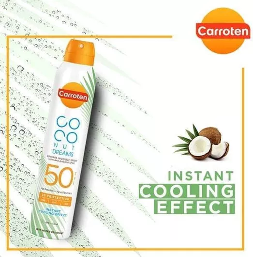 Αντηλιακό Σώματος Carroten Coconut Dreams Αδιάβροχο SPF50 σε Spray 200ml