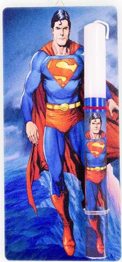 Πασχαλινή Λαμπάδα Dreamlight 24698 Ξύλινο Καδράκι Superman Λευκό