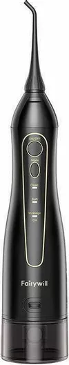 FairyWill Oral Care Combo FW-5020E FW-E11 Water Flosser με Χρονομετρητή Black