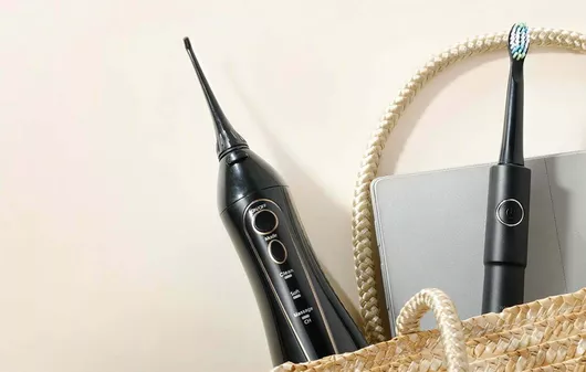 FairyWill Oral Care Combo FW-5020E FW-E11 Water Flosser με Χρονομετρητή Black