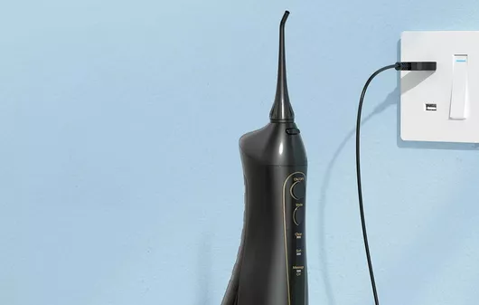 FairyWill Oral Care Combo FW-5020E FW-E11 Water Flosser με Χρονομετρητή Black