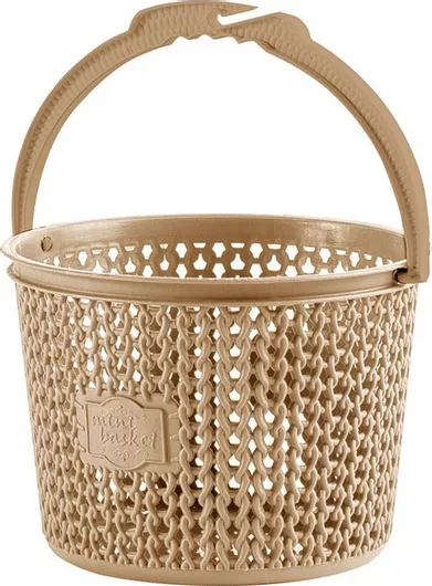 Καλάθι για Μανταλάκια Πλαστικό 18x13cm Καφέ