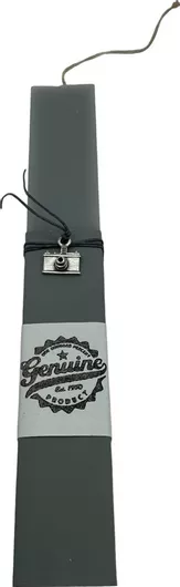 Πασχαλινή Λαμπάδα Βρέττα Genuine με Ασημί Στοιχείο Γκρι