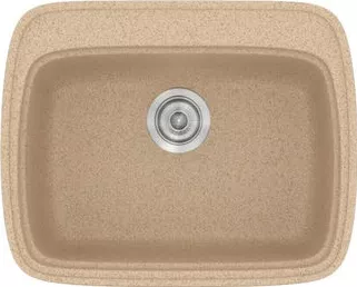 Νεροχύτης Κουζίνας Sanitec 313 Ένθετος 58x50x22cm Συνθετικός Γρανίτης Μπεζ