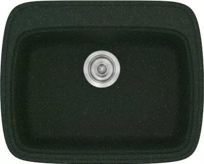 Νεροχύτης Κουζίνας Sanitec 313 Ένθετος 58x50x22cm Συνθετικός Γρανίτης Πράσινο