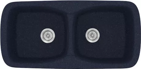 Νεροχύτης Κουζίνας Sanitec 319 Ένθετος 93x51x21cm Συνθετικός Γρανίτης Μπλε