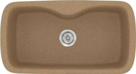Νεροχύτης Κουζίνας Sanitec 321 Ένθετος 83x51x22cm Συνθετικός Γρανίτης Μπεζ
